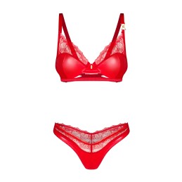 Obsessive - Aliosa 2 Pcs Set Red L/XL