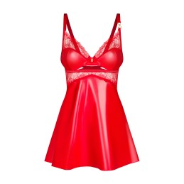 Obsessive - Aliosa Chemise & Thong Red L/XL