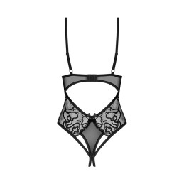 Obsessive - Blomentis crotchless teddy Black M/L