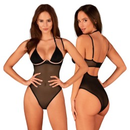 Obsessive - Elegant Bodysuit Black M/L