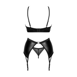 Obsessive - Norides 3-Piece Garter Set Black XS/S