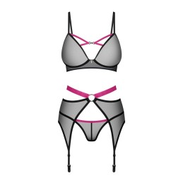 Obsessive - Novenes 3-Piece Set Black XS/S