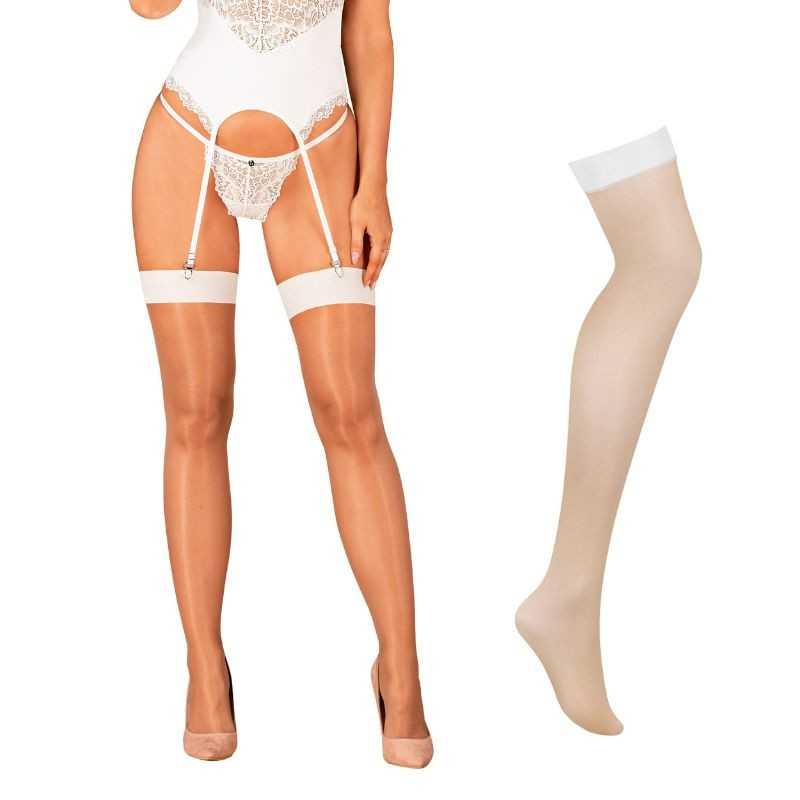 Obsessive - S814 Stockings White L/XL