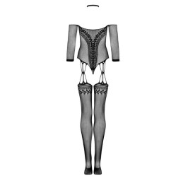 Obsessive - Shoulderless Mesh Bodystocking Black S/M/L