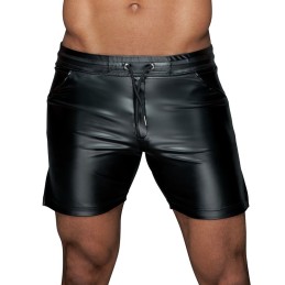 Noir Handmade - H061 Powerwetlook Shorts In Comfortable Length M