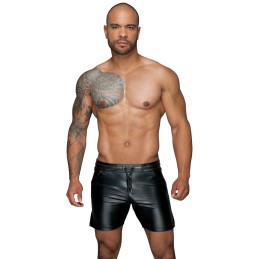 Noir Handmade - H061 Powerwetlook Shorts In Comfortable Length M