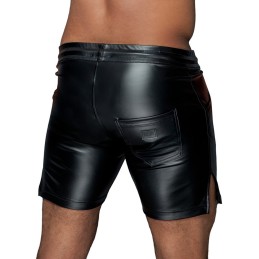 Noir Handmade - H061 Powerwetlook Shorts In Comfortable Length M