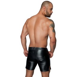 Noir Handmade - H061 Powerwetlook Shorts In Comfortable Length M