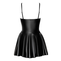 Noir Handmade - F308 Dreamer Wetlook Corset Mini Dress S