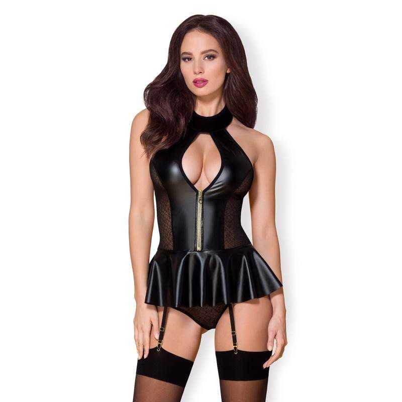 Obsessive - 859-COR-1 Corset & Thong S/M