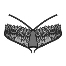 OBSESSIVE - DONARELLA CROTCHLESS PANTIES BLACK XS/S