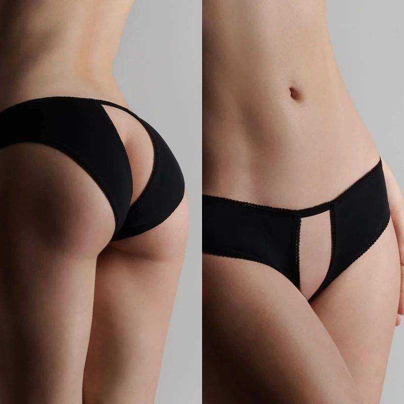 PETIT SECRET - OPEN PANTY BLACK M BLACK