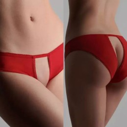 MAISON CLOSE - PETIT SECRET OPEN PANTY RED S