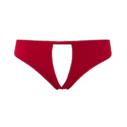 MAISON CLOSE - PETIT SECRET OPEN PANTY RED S