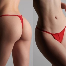 MAISON CLOSE - PETIT SECRET OPEN THONG RED S