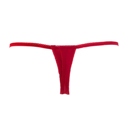 MAISON CLOSE - PETIT SECRET OPEN THONG RED S