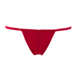 MAISON CLOSE - PETIT SECRET OPEN THONG RED S