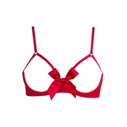 MAISON CLOSE LE PETIT SECRET - NAKED BREAST BRA RED S