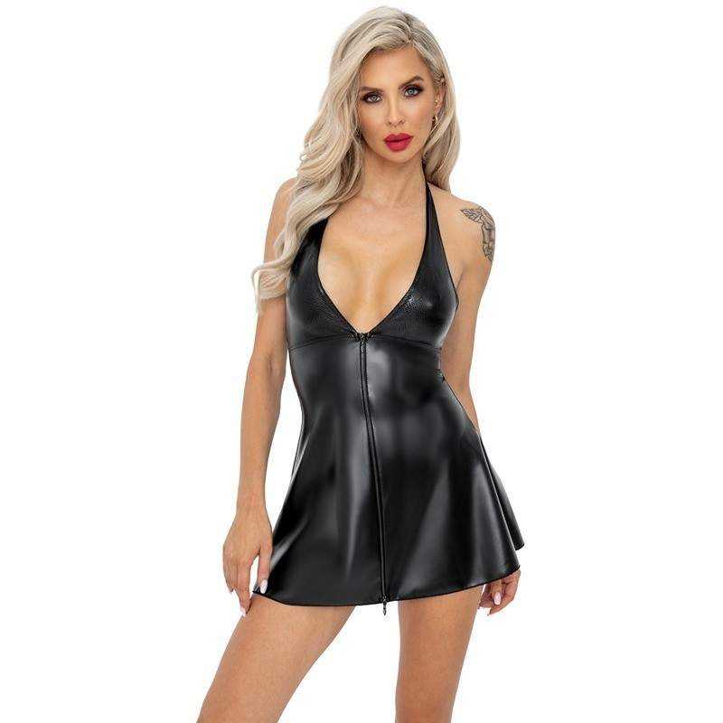 Noir Handmade - Wetlook Mini Dress M