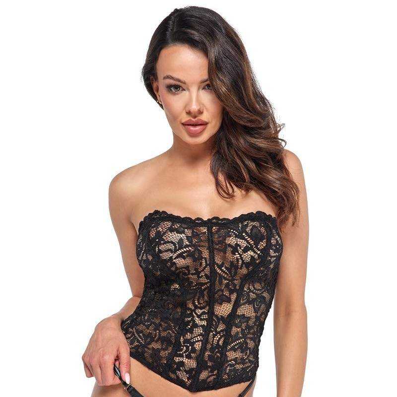 Noir Handmade - Strapless Lace Corset S