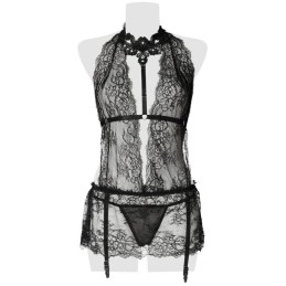 GREY VELVET - LACE-SET M