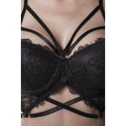 GREY VELVET - 3 PCS EROTIC STRAPS SET M