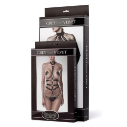 Grey Velvet - 3-teiliges Harness Set S/M/L