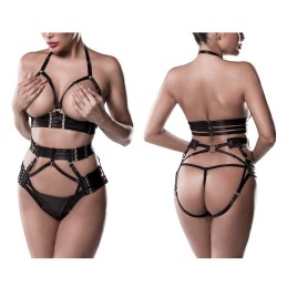 GREY VELVET - HARNESS 3PCS SET M