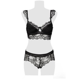 GREY VELVET - 2 PIECE BRA SET M