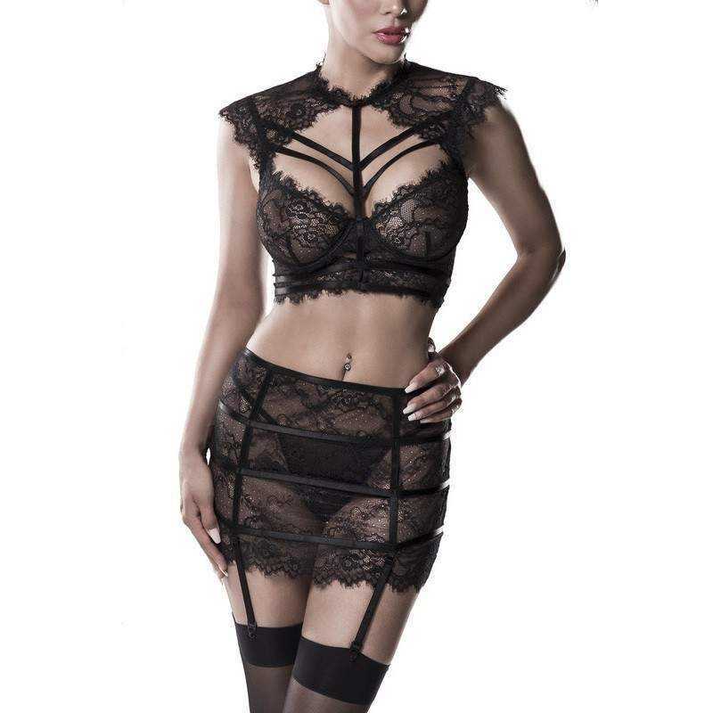 GREY VELVET - EROTIC SET M