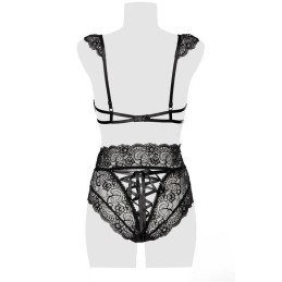 GREY VELVET - WING SLEEVES BRA SET S