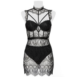 GREY VELVET - NEGLIGEE KOMPLEKT S