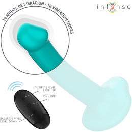 Katie Vibrator Dildo Blue With Suction Cup And Remote Control By Intense