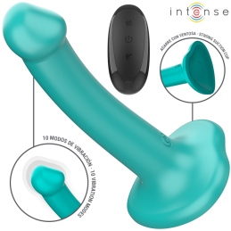 Katie Vibrator Dildo Blue With Suction Cup And Remote Control By Intense