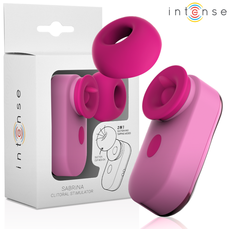 Sabrina Mini Clit Stimulator Pink by Intense