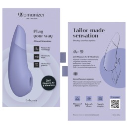 Womanizer - Enhance Pleasure Air Stimulator and Vibrator Purple