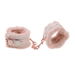 Sportsheets - S&M Peaches ‘n CreaMe Fur Handcuffs Cream