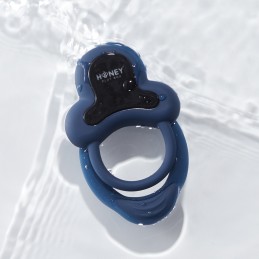 Honeyplaybox – Умное вибрирующее двойное эрекционное кольцо ANELLO с клиторальным стимулятором, синее