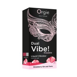 Orgie - vedel vibraator paaridele Dual Vibe Gin and Tonic Strawberry