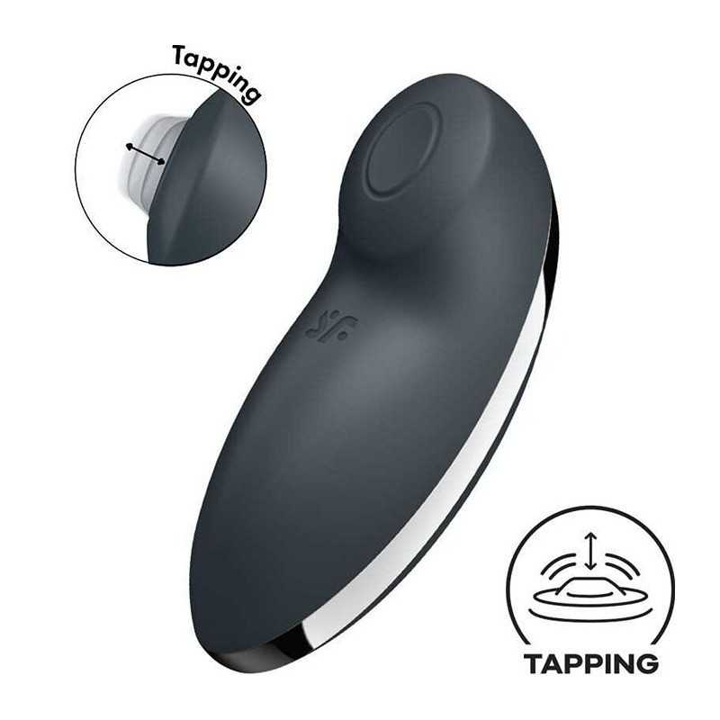 Satisfyer - Tap & Climax 2 Вибратор & Стимулятор Серый