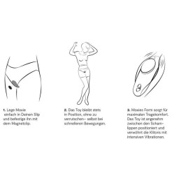 We-vibe - Moxie+ Nutikas Kantav Püksikuvibraator Must