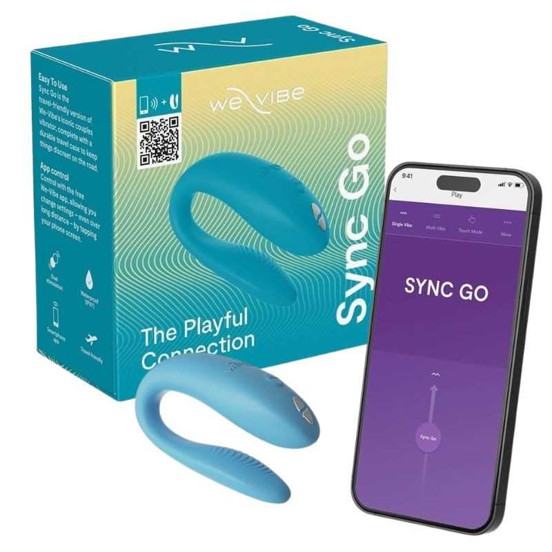 We-Vibe - Sync Go Vibrating Toy for Couples Turquoise