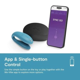 We-Vibe - Sync Go Vibrating Toy for Couples Turquoise