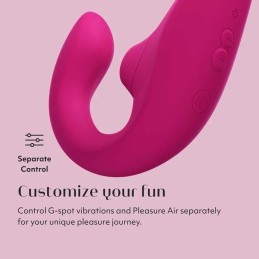 Womanizer - Blend Вибратор И Воздушный Стимулятор Тёмно-розовый