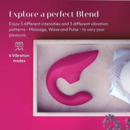 Womanizer - Blend Вибратор И Воздушный Стимулятор Тёмно-розовый