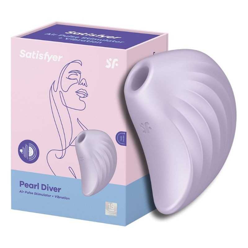 Satisfyer - Pearl Diver Air Pulse Stimulator + Vibration Violet Satisfyer - Pearl Diver Air Pulse Stimulator + Vibration Violet