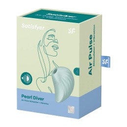 Satisfyer - Pearl Diver Вакуумный Стимулятор + Вибрация Mint