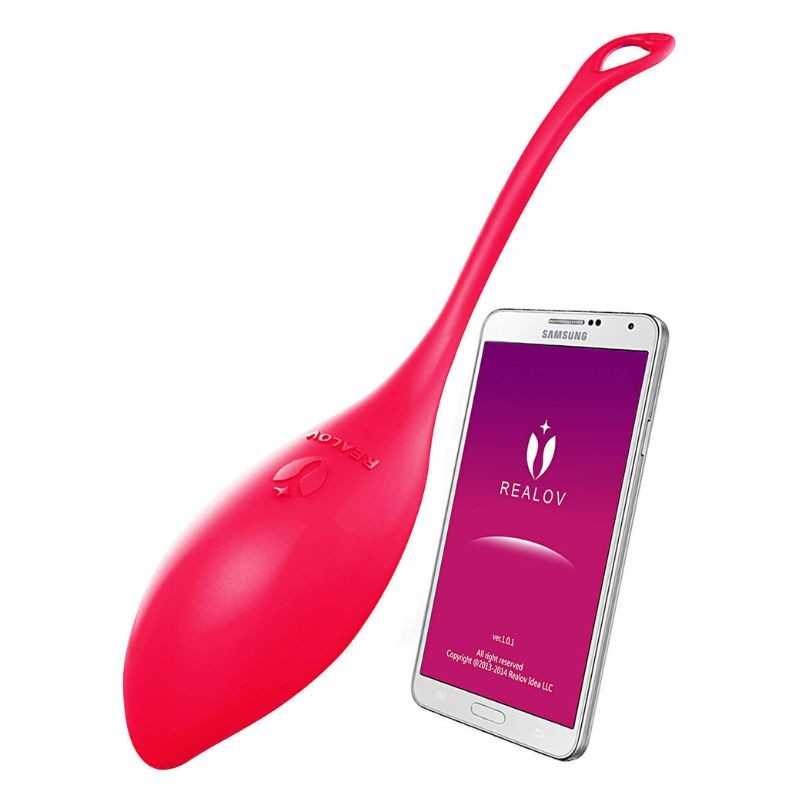 Realov - Serena Smart Mini Vibating Egg Red Realov - Serena Smart Mini Vibating Egg Red