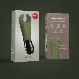 Fun Factory - Manta Vibrating Stroker Green