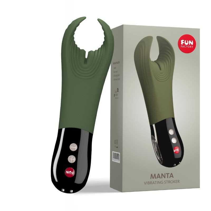 Fun Factory - Manta Vibrating Stroker Green